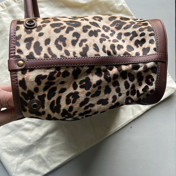 NWT J.Crew Collection Leather and calf hair tote. - Picture 10 of 14